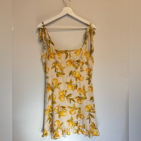 Urban Outfitters Jolene Linen Tie-Shoulder Mini Dress - Picture 9 of 10